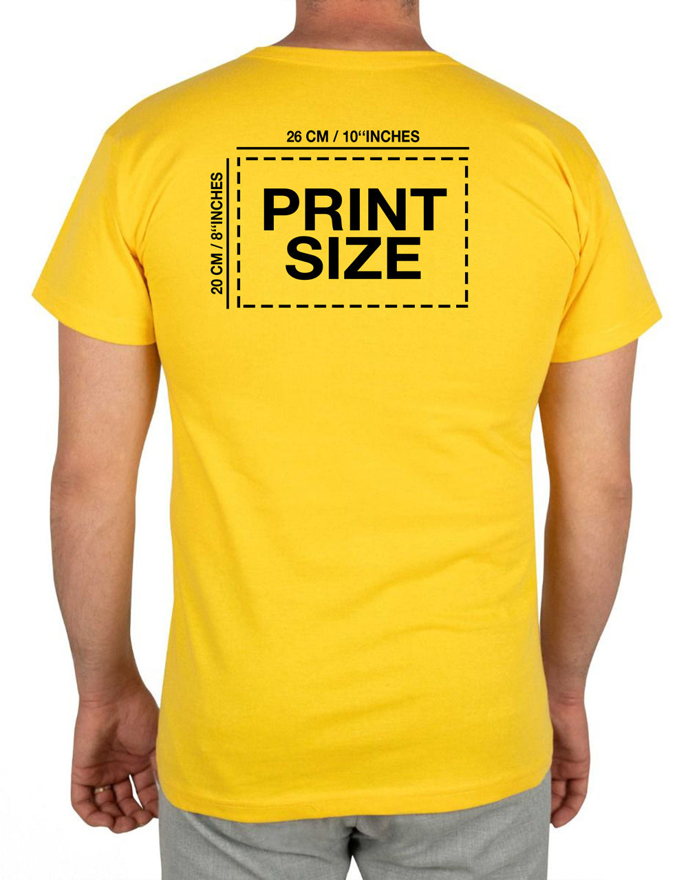 Print Promotional T-shirt Yellow