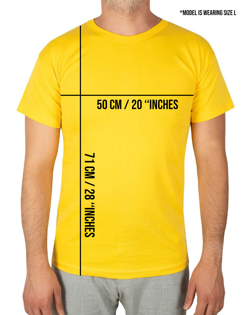 Print Promotional T-shirt Yellow