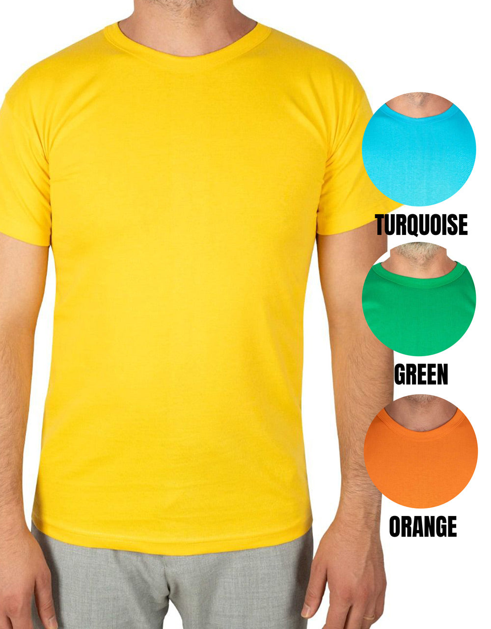 Print Promotional T-shirt Yellow