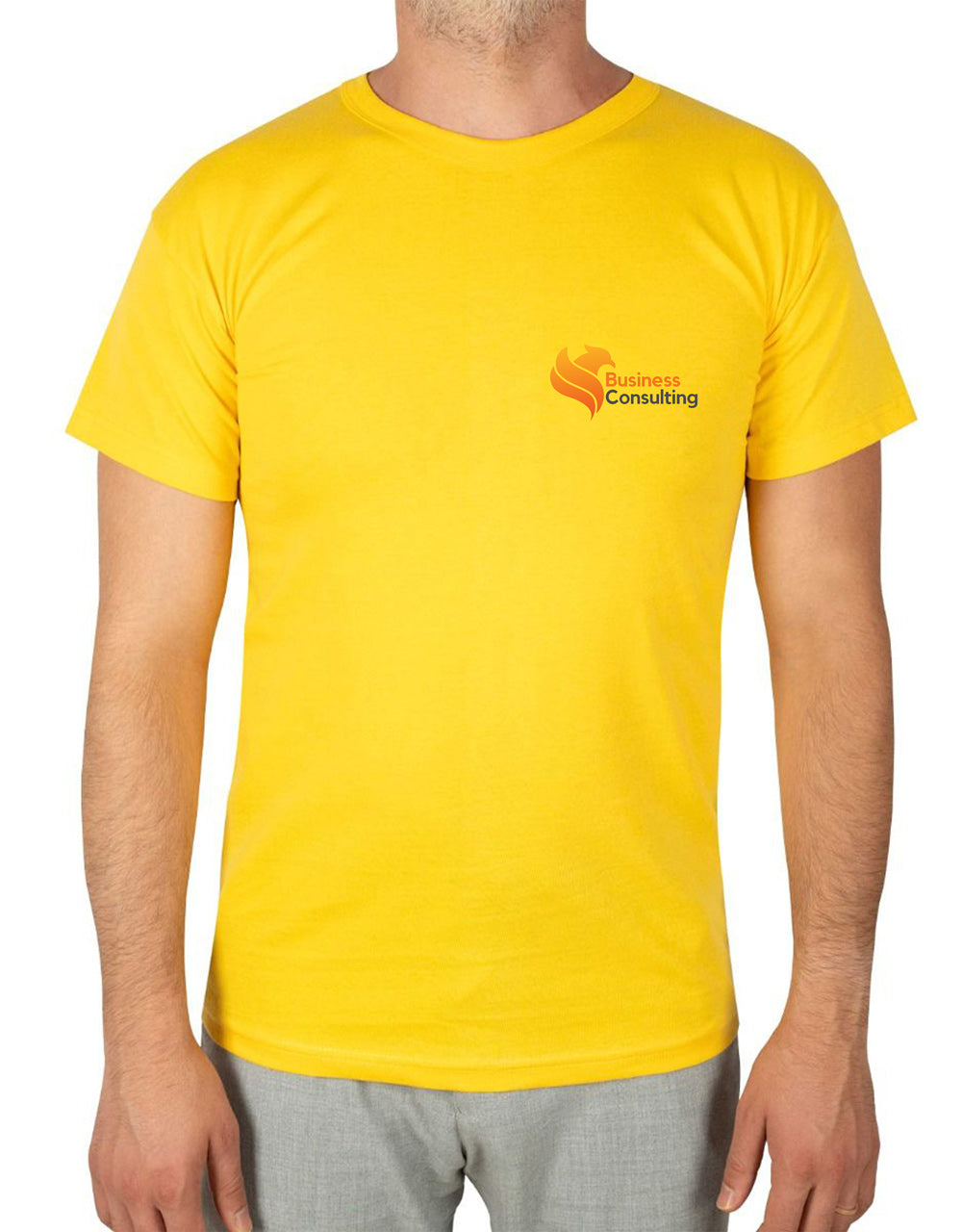 Print Promotional T-shirt Yellow