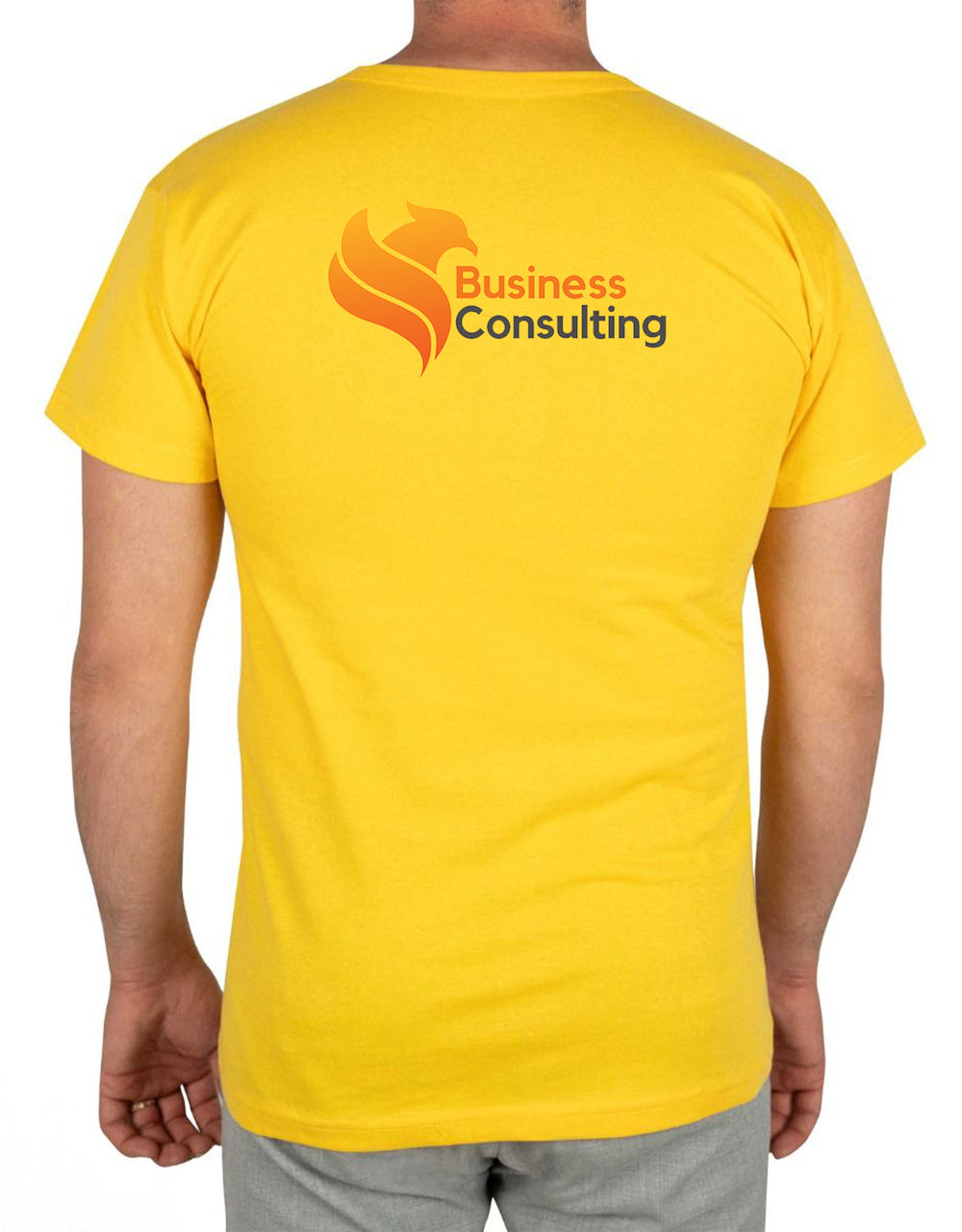 Print Promotional T-shirt Yellow