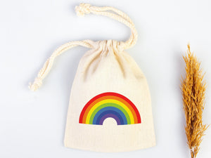 Rainbow Design Gİft Bag , Custom Party Bags for first birthday, Personalized Bags - Custom Goodie Bags - packing bags