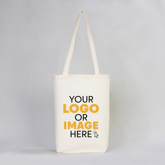 Raw Tote Bag 14"W x 16"H x 4"L (35x40x10 cm) -  (Customize)