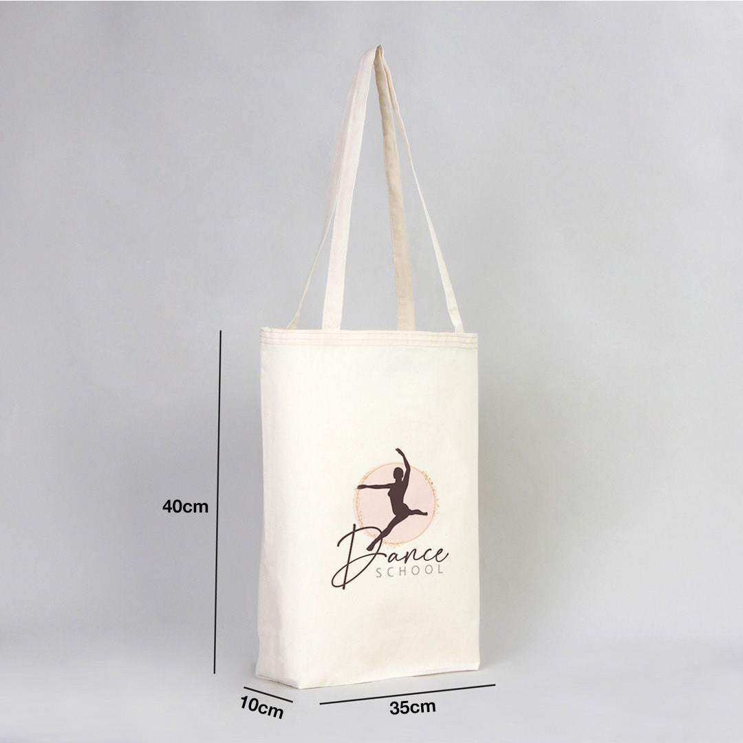 Raw Tote Bag 14"W x 16"H x 4"L (35x40x10 cm) -  (Customize)