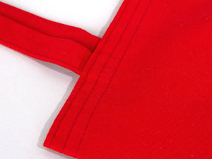 Red Canvas Custom Tote Bags 14"W x 16"H – Personalized Cotton Shopping & Gift Bags - Pamusan.com