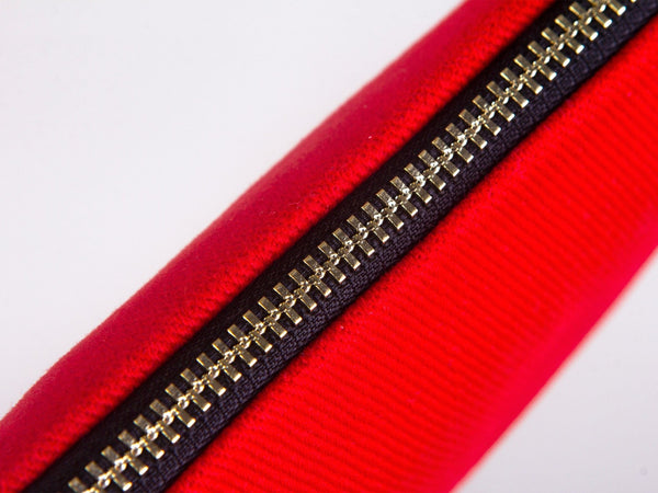 Red Clutch Bag 8"x6" – Custom Logo Makeup & Cosmetic Pouch, Bridesmaid Gift - Pamusan.com