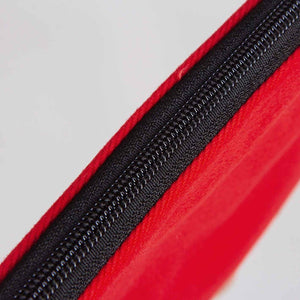 Red Cotton Zippered Clutch Pouch – 12" × 8" (30 × 21 cm) – 10 oz Fabric - Pamusan.com