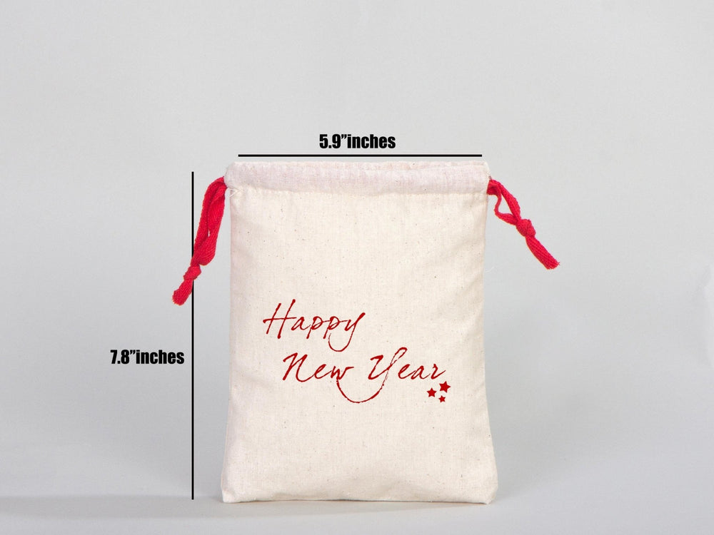Red Drawstring Cotton Bags 6"W x 8"H (15.5cm x 20 cm) , Great For Packing And Wrapping, Organic Cotton Pouch Bag, Bridal Shower Bag, Custom Bag - Pamusan.com