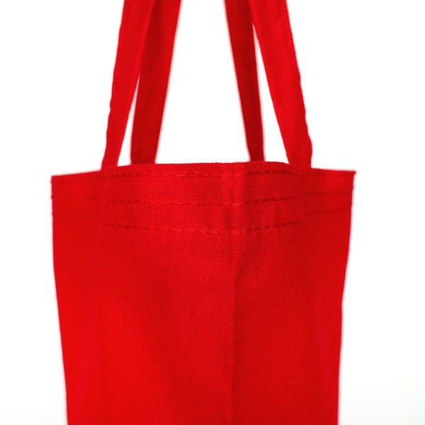 Red Raw Cotton Diaper Bag – 14x16 inch, Durable & Reusable Bags - Pamusan.com