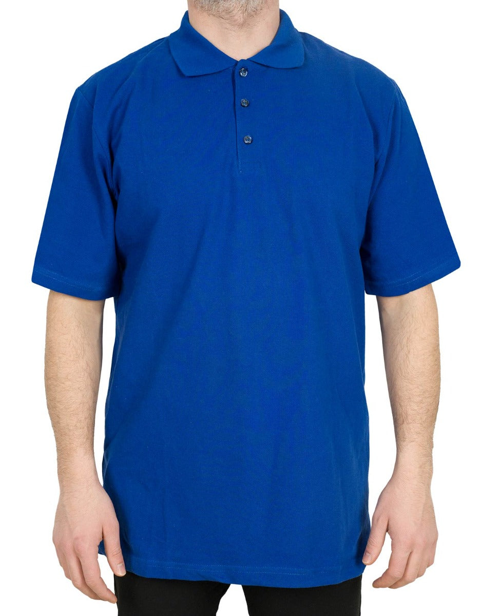 Polo-Collar T-Shirt Saks Blue