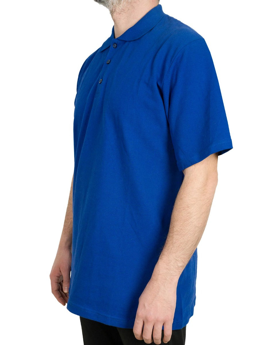 Polo-Collar T-Shirt Saks Blue