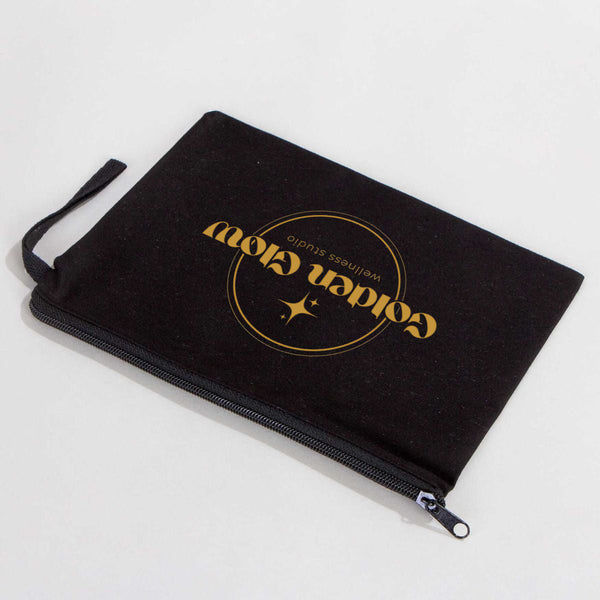 Clutch Bag - Black 8"W x 6"H-21x15 cm (customized)