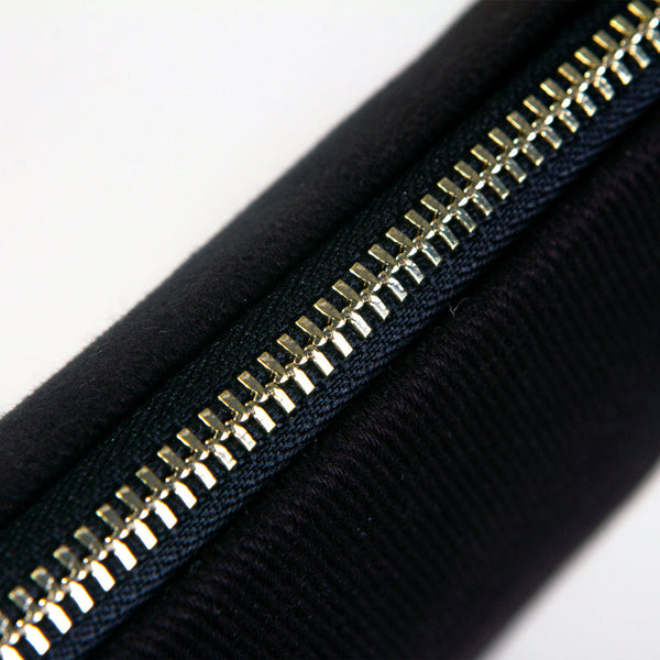 Clutch Bag Black 8"x6" – Cotton Zipper Cosmetic & Reusable Makeup Pouch