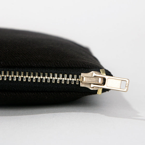 Clutch Bag Black 8"x6" – Cotton Zipper Cosmetic & Reusable Makeup Pouch