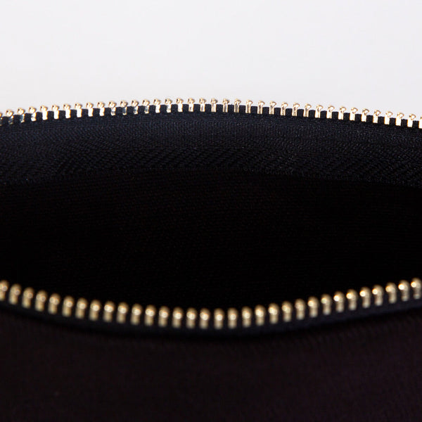 Clutch Bag Black 8"x6" – Cotton Zipper Cosmetic & Reusable Makeup Pouch