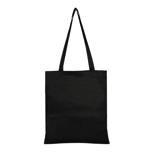 Black Cotton Tote Bag – 14"x16" Blank Reusable Canvas Bag Wholesale