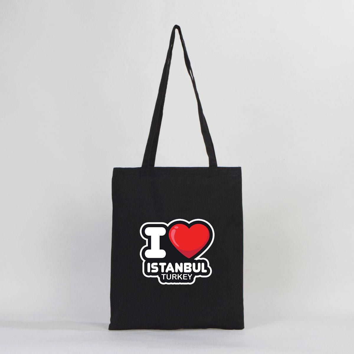 Gabardine 14" W x 16" H (35 cm x 40 cm) -  Black Tote Bag  - (Customize)