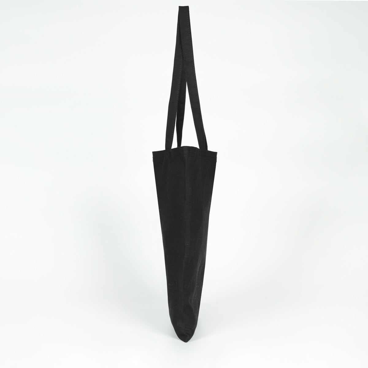 Black Canvas Tote Bag – Large 14"x16" Eco-Friendly Cotton Shopping Bag