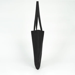 Black Canvas Tote Bag – Large 14"x16" Eco-Friendly Cotton Shopping Bag