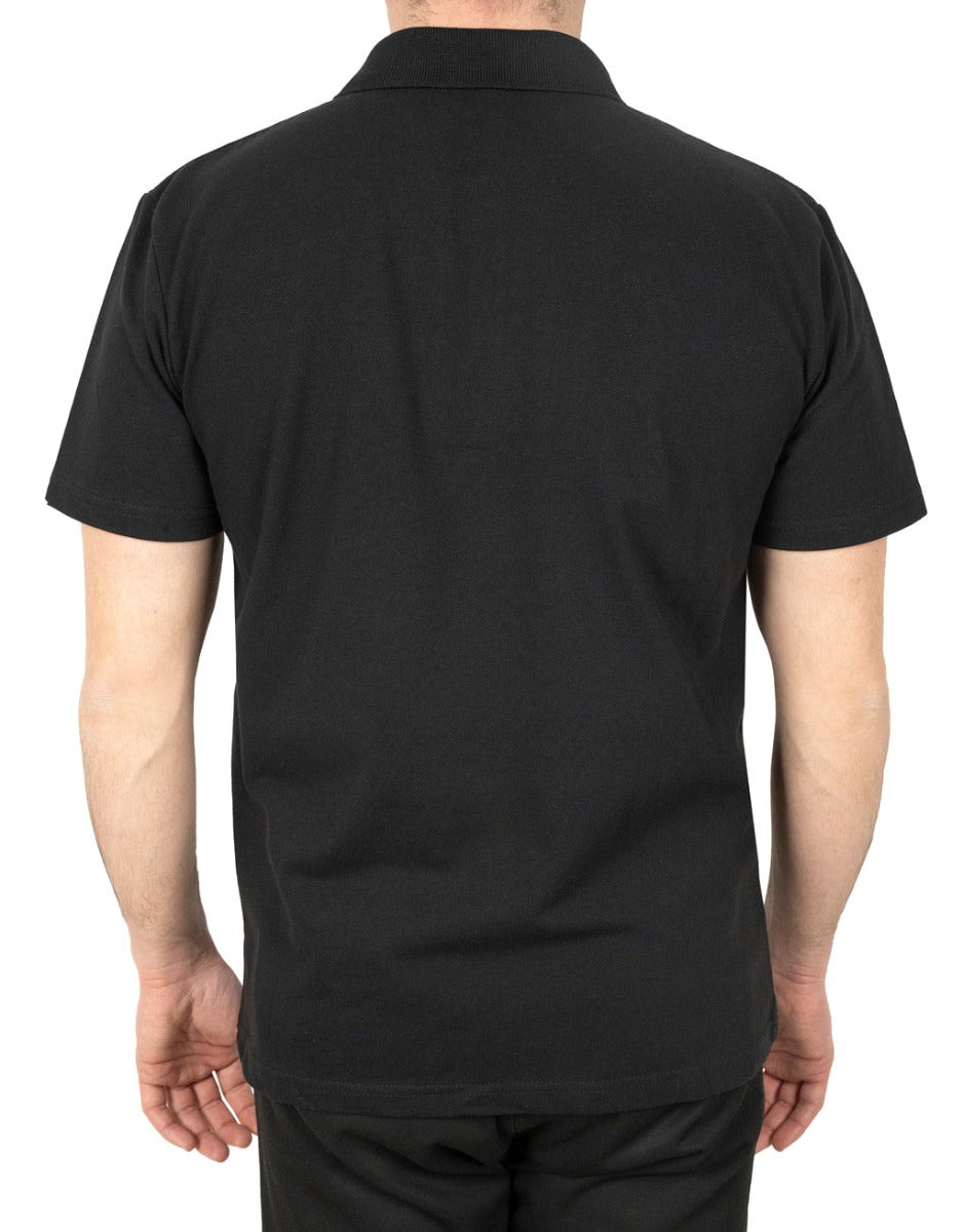 Polo Collar T-Shirt Black