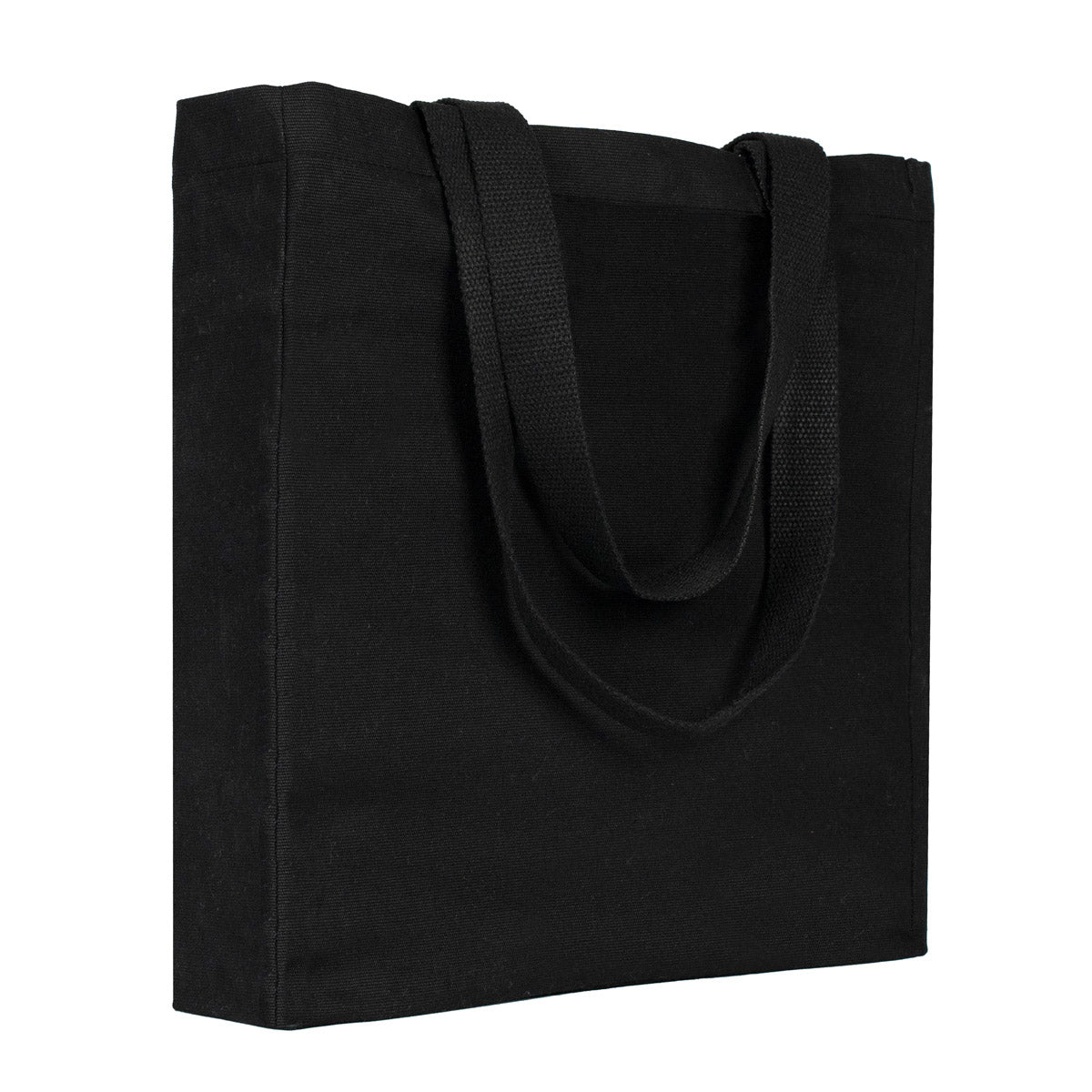 Canvas Tote Bag – Blank Black, Durable & Reusable Shopping Bag