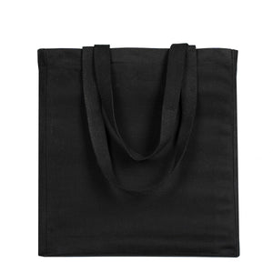 Canvas Tote Bag – Blank Black, Durable & Reusable Shopping Bag