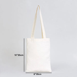 Small Cotton Tote Bag – 8" × 10" (20 × 25 cm) – 4 oz Natural Book Bag - Pamusan.com
