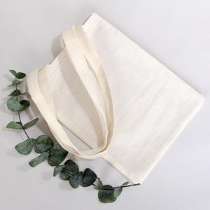 Small Cotton Tote Bag – 8" × 10" (20 × 25 cm) – 4 oz Natural Book Bag - Pamusan.com