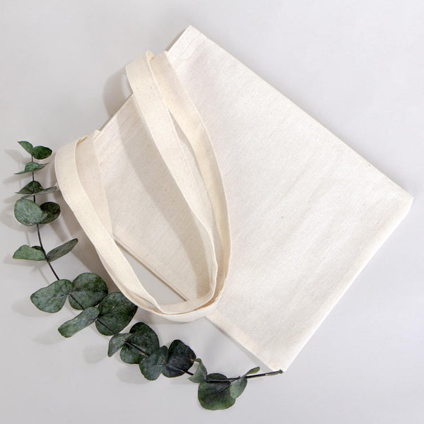 Small Cotton Tote Bag – 8" × 10" (20 × 25 cm) – 4 oz Natural Book Bag - Pamusan.com