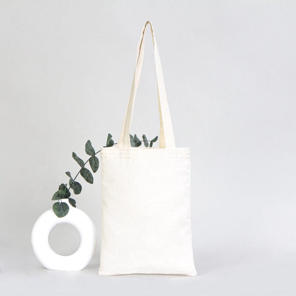 Small Cotton Tote Bag – 8" × 10" (20 × 25 cm) – 4 oz Natural Book Bag - Pamusan.com