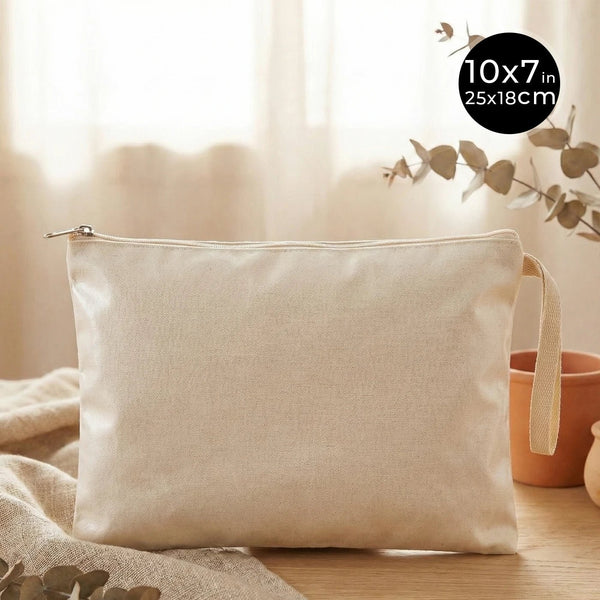 Sublimation Printed Laminated Cotton Clutch Pouch – 10" × 7" (25 × 18 cm) - Pamusan.com