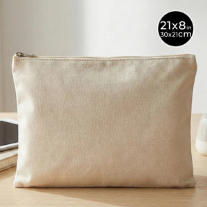 Sublimation Printed Laminated Cotton Clutch Pouch – 12" × 8" (30 × 21 cm) - Pamusan.com