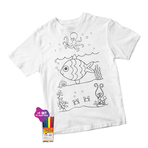 T-Shirt Painting - Fish - Pencil - Pamusan.com