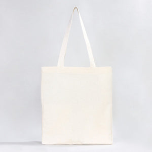 Blank Canvas Tote Bags – 16"W x 14"H x 5"L Reusable Cotton Tote