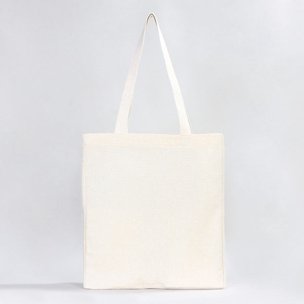 Blank Canvas Tote Bags – 16"W x 14"H x 5"L Reusable Cotton Tote