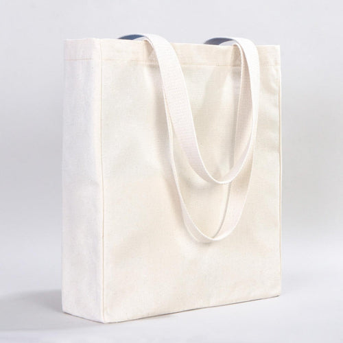 Blank Canvas Tote Bags – 16"W x 14"H x 5"L Reusable Cotton Tote