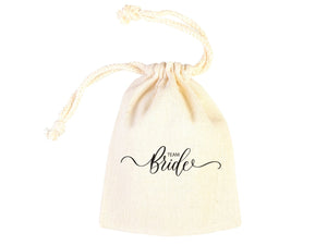 Team Bride Drawstring Pouches – Wedding Favor Bags – Bachelorette Party Gift Bags - Pamusan.com