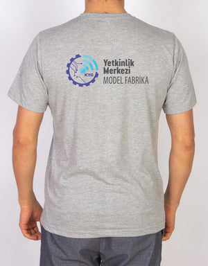 Basic T-shirt Gray-Print
