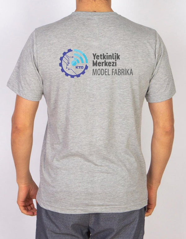 Basic T-shirt Gray-Print