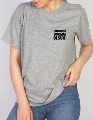Basic T-shirt Gray-Print