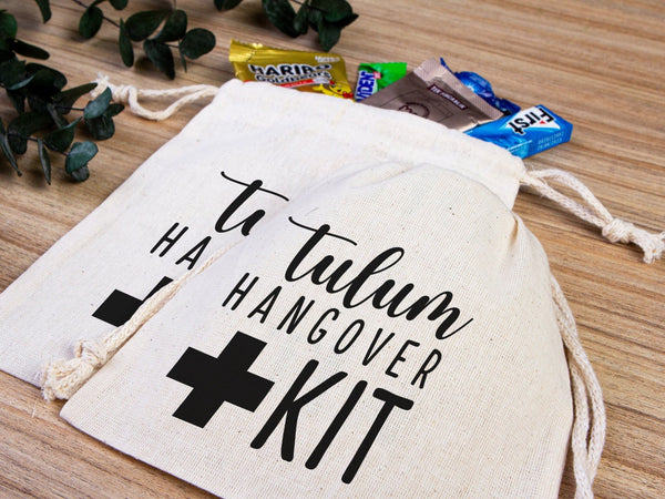 Tulum Hangover Survival Kit Bag - Bachelorette Birthday Party Recovery - Pamusan.com