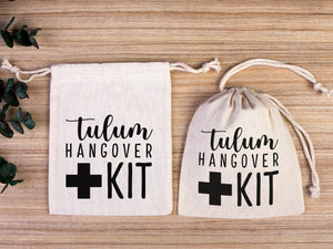 Tulum Hangover Survival Kit Bag - Bachelorette Birthday Party Recovery - Pamusan.com