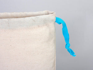 Turquoise Drawstring Custom Muslin Bags 6"W x 8"H (15 cm x 20 cm) Organic Cotton Pouch Bag, Bridal Shower Bag, Favor Bag, Drawstring Pouches - Pamusan.com