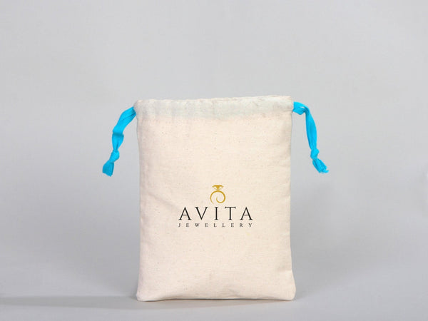 Turquoise Drawstring Custom Muslin Bags 6"W x 8"H (15 cm x 20 cm) Organic Cotton Pouch Bag, Bridal Shower Bag, Favor Bag, Drawstring Pouches - Pamusan.com