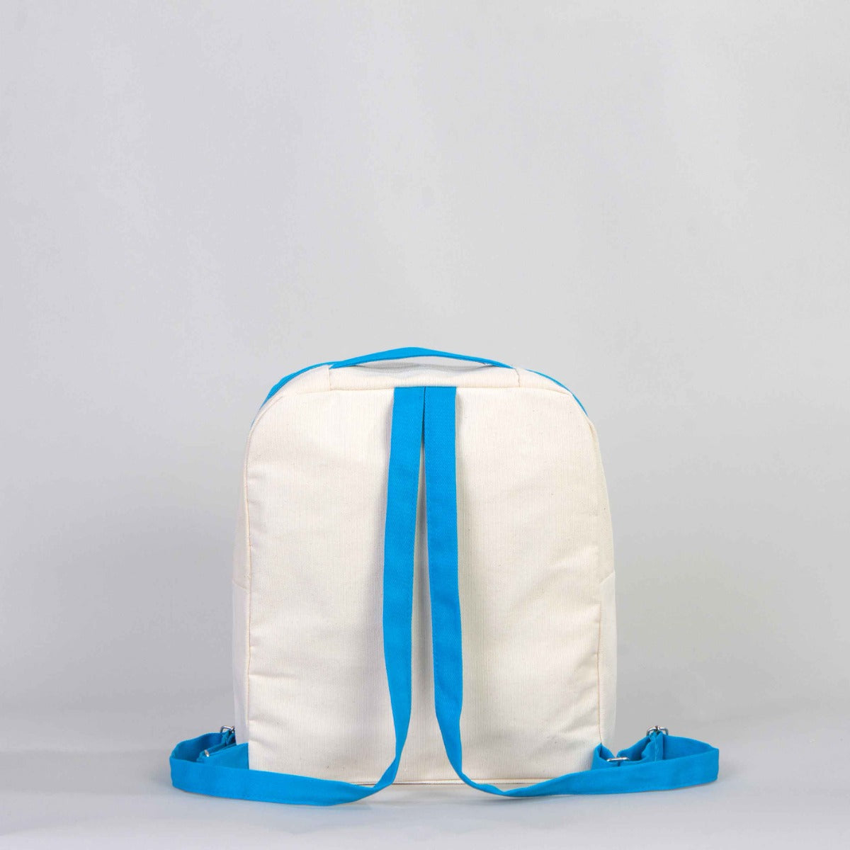 VIP Canvas Backpack 10"W x 13"H x 4"L (25 cm x 32 cm x 10 cm) - Blue  ( Customize)