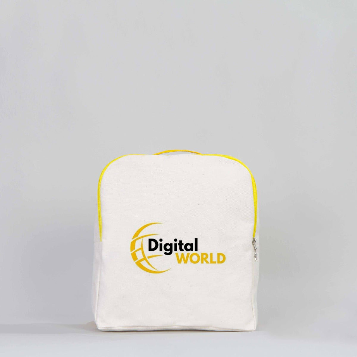 VIP Canvas Backpack 10"W x 13"H x 4"L (25 cm x 32 cm x 10 cm) - Yellow (Customize)