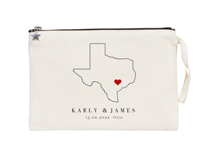 Wedding Clutch, 10"W x 7"H France Custom Wedding Clutch Bag, Italy Bridesmaid Gift, Personalized Wedding - Pamusan.com