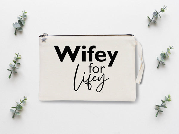 Wedding Clutch Bag - 10"W x 7"H Custom Cotton Clutch Bag - Wedding Cotton Clutch Gift - Pamusan.com