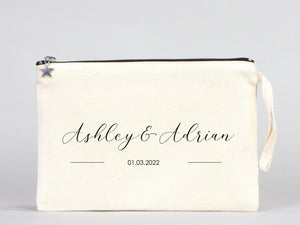 Wedding Clutch Bag – Personalized Cotton Bridal Clutch Gift - Pamusan.com