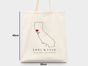 Wedding Welcome Tote Bags – Personalized Bridal Party Gift Totes - Pamusan.com